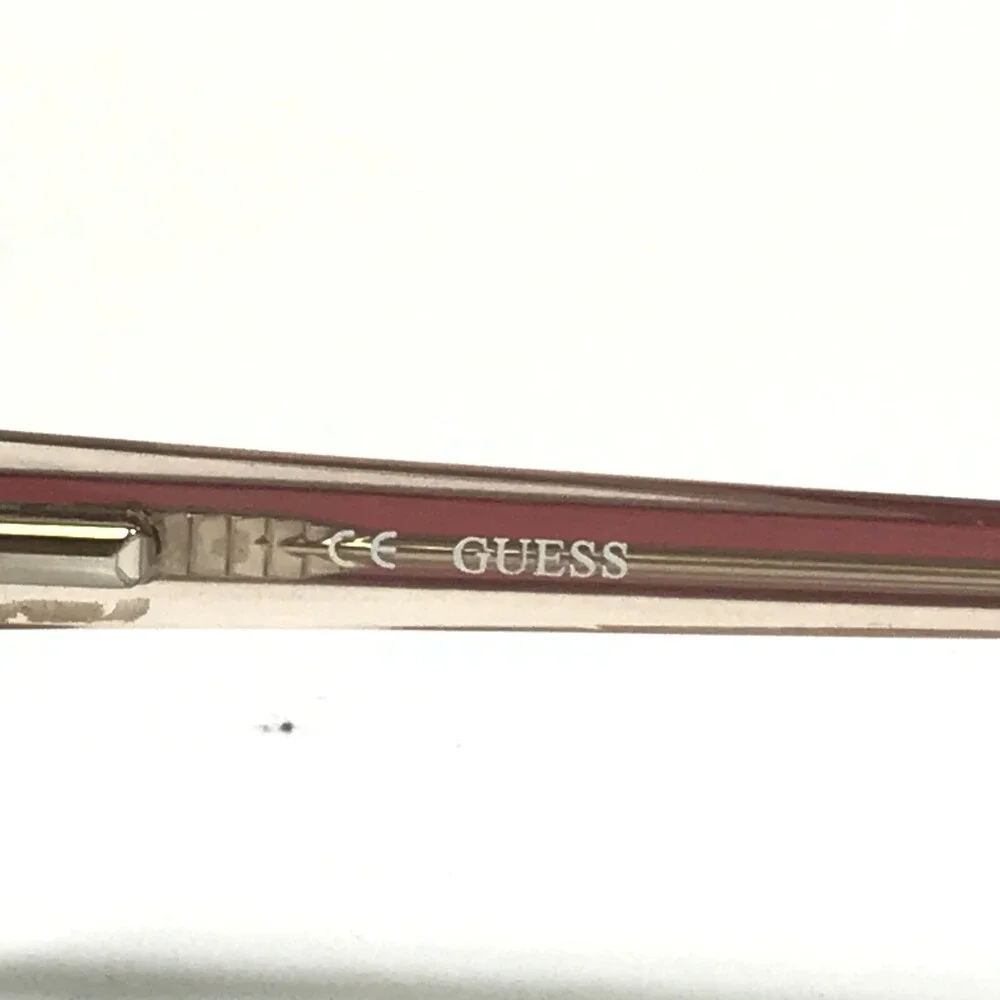 Guess Eyeglasses Frames GU1047 RO Pink Rectangular Full Rim 50-17-145